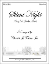 Silent Night piano sheet music cover Thumbnail